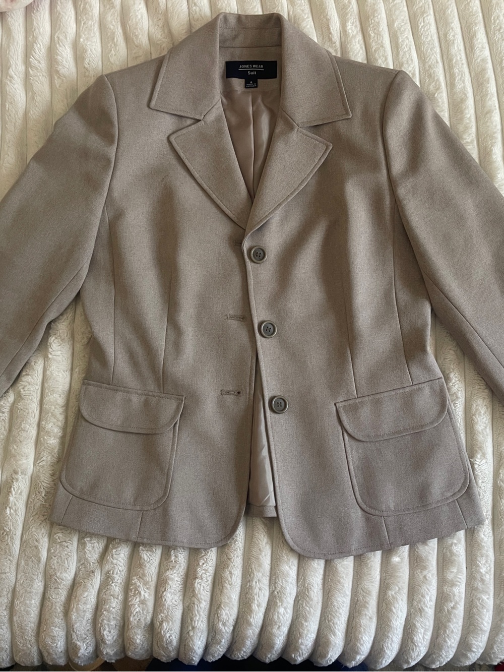 Jones New York Women’s Taupe Blazer Jacket